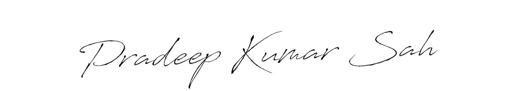 How to make Pradeep Kumar Sah signature? Antro_Vectra is a professional autograph style. Create handwritten signature for Pradeep Kumar Sah name. Pradeep Kumar Sah signature style 6 images and pictures png