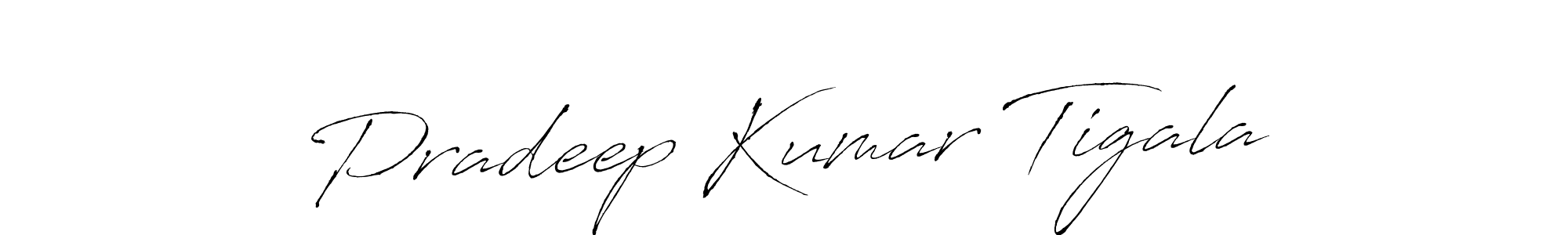 Antro_Vectra is a professional signature style that is perfect for those who want to add a touch of class to their signature. It is also a great choice for those who want to make their signature more unique. Get Pradeep Kumar Tigala name to fancy signature for free. Pradeep Kumar Tigala signature style 6 images and pictures png