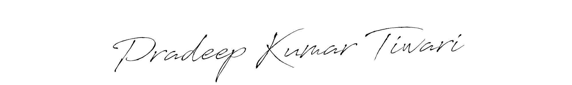 Use a signature maker to create a handwritten signature online. With this signature software, you can design (Antro_Vectra) your own signature for name Pradeep Kumar Tiwari. Pradeep Kumar Tiwari signature style 6 images and pictures png