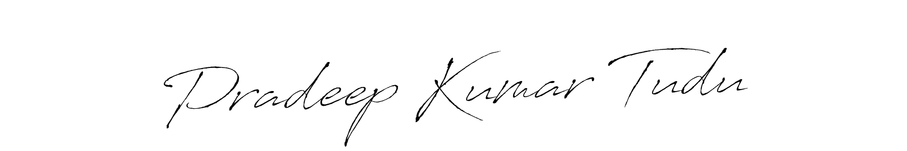 This is the best signature style for the Pradeep Kumar Tudu name. Also you like these signature font (Antro_Vectra). Mix name signature. Pradeep Kumar Tudu signature style 6 images and pictures png