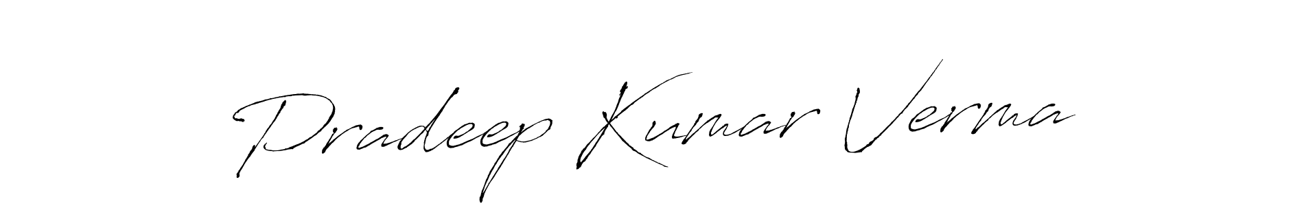 The best way (Antro_Vectra) to make a short signature is to pick only two or three words in your name. The name Pradeep Kumar Verma include a total of six letters. For converting this name. Pradeep Kumar Verma signature style 6 images and pictures png