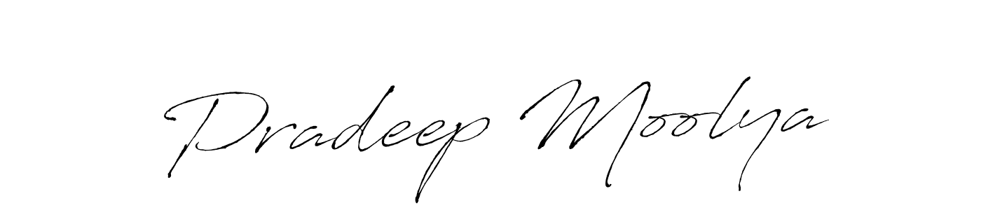 The best way (Antro_Vectra) to make a short signature is to pick only two or three words in your name. The name Pradeep Moolya include a total of six letters. For converting this name. Pradeep Moolya signature style 6 images and pictures png