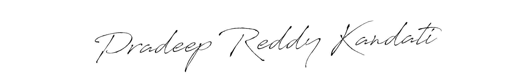 Make a beautiful signature design for name Pradeep Reddy Kandati. Use this online signature maker to create a handwritten signature for free. Pradeep Reddy Kandati signature style 6 images and pictures png