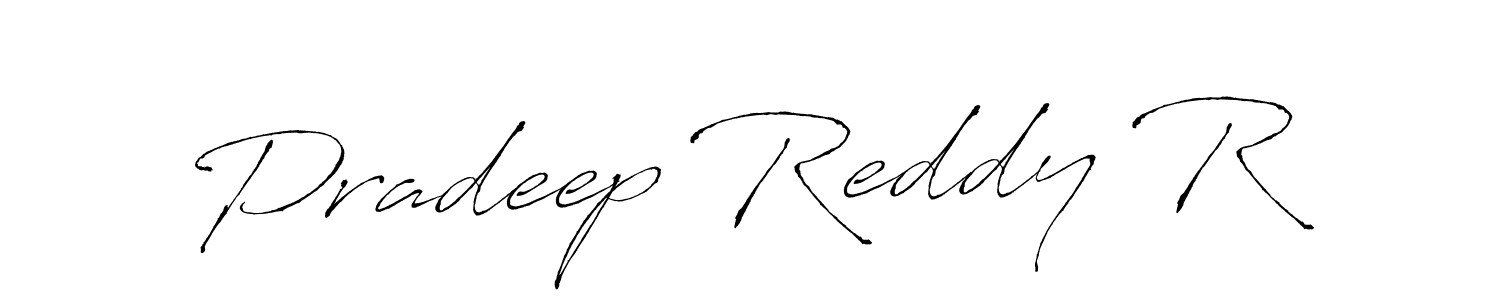 Use a signature maker to create a handwritten signature online. With this signature software, you can design (Antro_Vectra) your own signature for name Pradeep Reddy R. Pradeep Reddy R signature style 6 images and pictures png