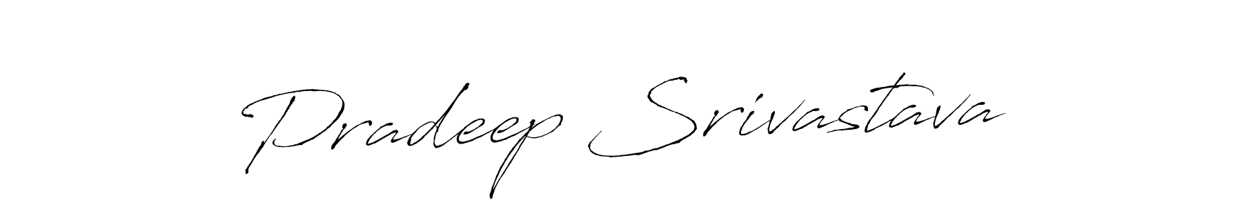 Design your own signature with our free online signature maker. With this signature software, you can create a handwritten (Antro_Vectra) signature for name Pradeep Srivastava. Pradeep Srivastava signature style 6 images and pictures png