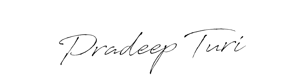 Similarly Antro_Vectra is the best handwritten signature design. Signature creator online .You can use it as an online autograph creator for name Pradeep Turi. Pradeep Turi signature style 6 images and pictures png