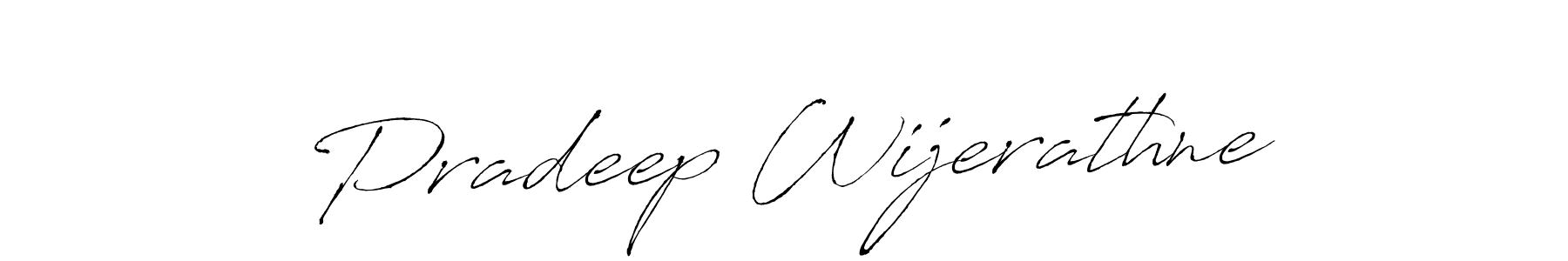 Antro_Vectra is a professional signature style that is perfect for those who want to add a touch of class to their signature. It is also a great choice for those who want to make their signature more unique. Get Pradeep Wijerathne name to fancy signature for free. Pradeep Wijerathne signature style 6 images and pictures png