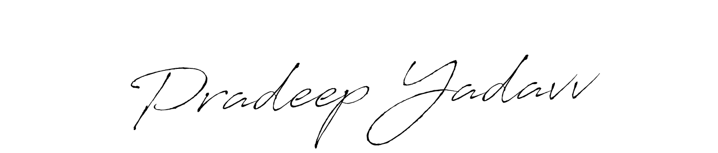 Also we have Pradeep Yadavv name is the best signature style. Create professional handwritten signature collection using Antro_Vectra autograph style. Pradeep Yadavv signature style 6 images and pictures png