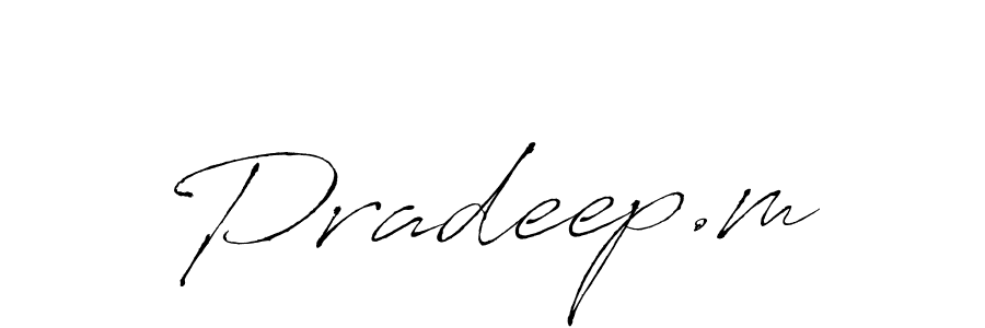 Also You can easily find your signature by using the search form. We will create Pradeep.m name handwritten signature images for you free of cost using Antro_Vectra sign style. Pradeep.m signature style 6 images and pictures png