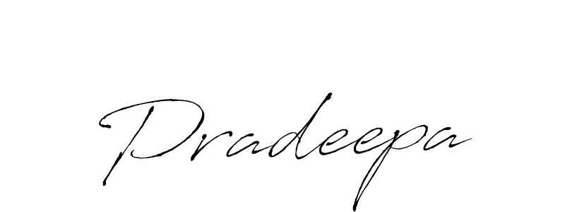 Make a beautiful signature design for name Pradeepa. With this signature (Antro_Vectra) style, you can create a handwritten signature for free. Pradeepa signature style 6 images and pictures png