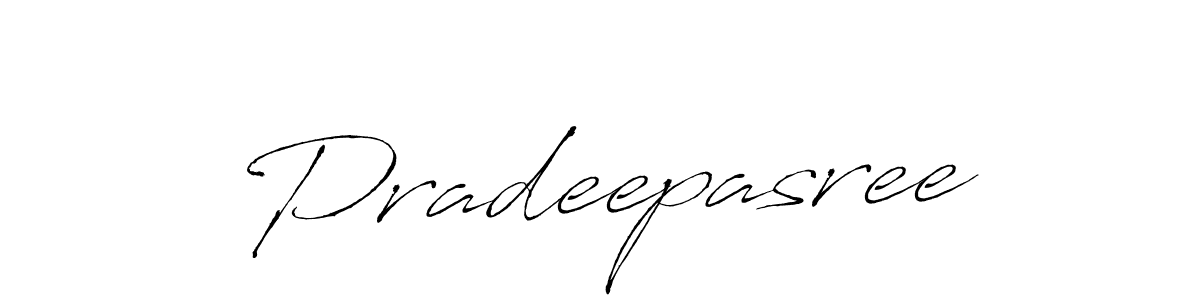 How to make Pradeepasree signature? Antro_Vectra is a professional autograph style. Create handwritten signature for Pradeepasree name. Pradeepasree signature style 6 images and pictures png