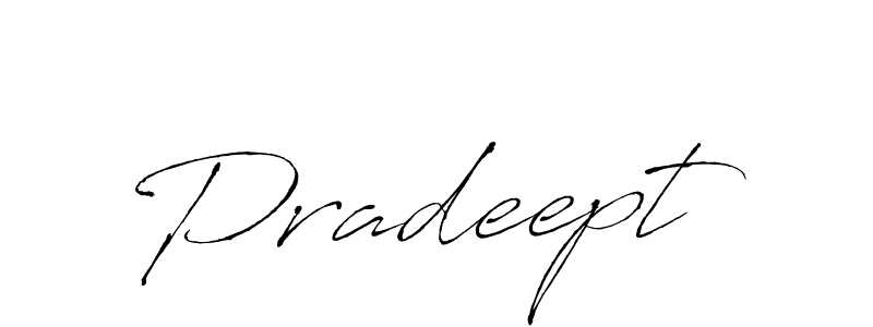 Make a beautiful signature design for name Pradeept. With this signature (Antro_Vectra) style, you can create a handwritten signature for free. Pradeept signature style 6 images and pictures png