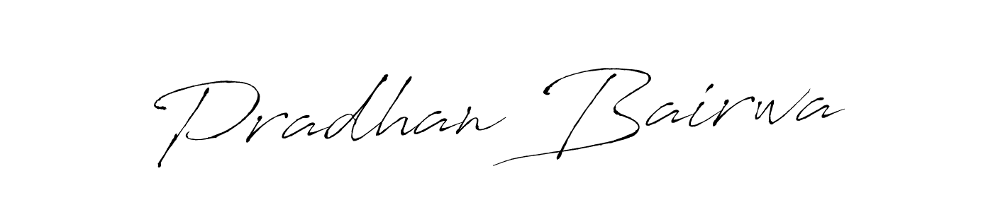 Design your own signature with our free online signature maker. With this signature software, you can create a handwritten (Antro_Vectra) signature for name Pradhan Bairwa. Pradhan Bairwa signature style 6 images and pictures png