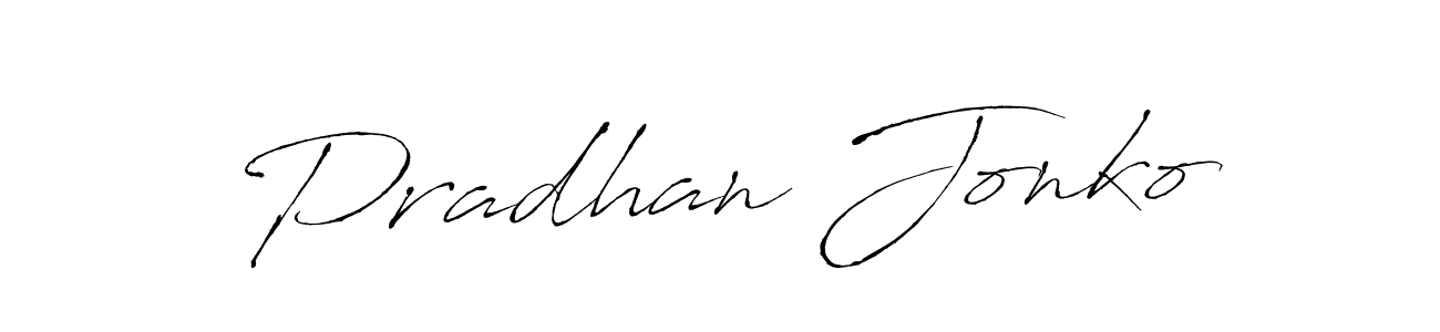 How to make Pradhan Jonko name signature. Use Antro_Vectra style for creating short signs online. This is the latest handwritten sign. Pradhan Jonko signature style 6 images and pictures png