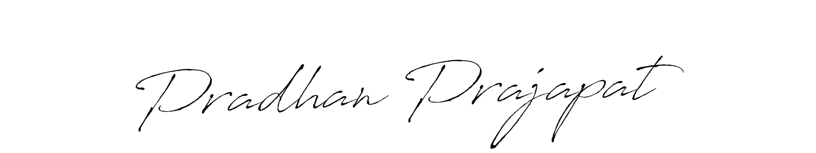 Pradhan Prajapat stylish signature style. Best Handwritten Sign (Antro_Vectra) for my name. Handwritten Signature Collection Ideas for my name Pradhan Prajapat. Pradhan Prajapat signature style 6 images and pictures png