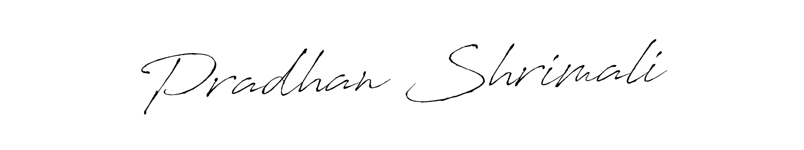 Create a beautiful signature design for name Pradhan Shrimali. With this signature (Antro_Vectra) fonts, you can make a handwritten signature for free. Pradhan Shrimali signature style 6 images and pictures png