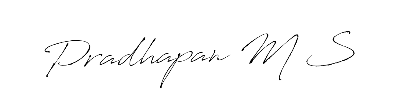 This is the best signature style for the Pradhapan M S name. Also you like these signature font (Antro_Vectra). Mix name signature. Pradhapan M S signature style 6 images and pictures png