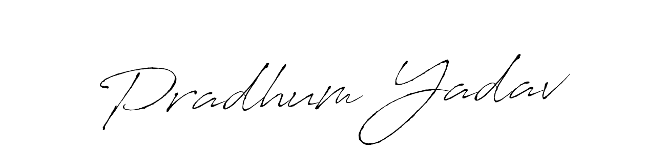 You should practise on your own different ways (Antro_Vectra) to write your name (Pradhum Yadav) in signature. don't let someone else do it for you. Pradhum Yadav signature style 6 images and pictures png