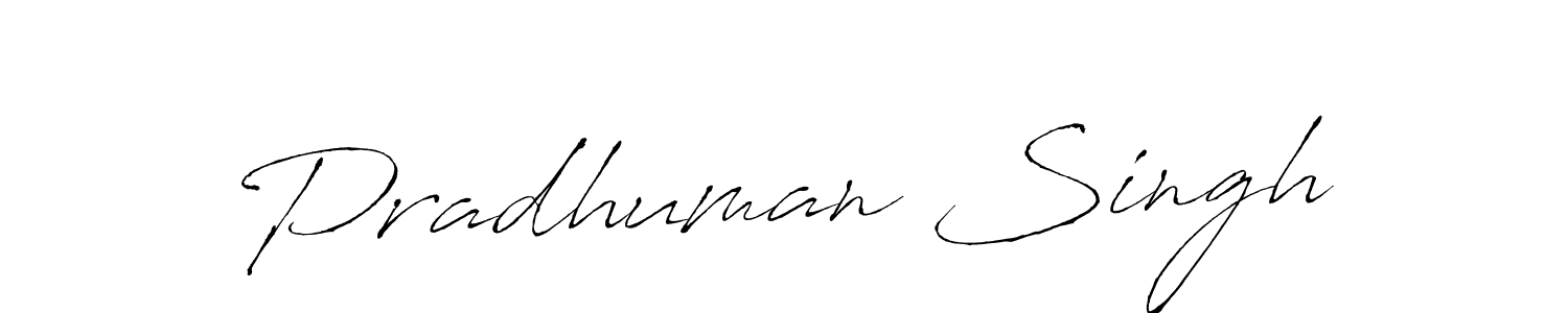 Also we have Pradhuman Singh name is the best signature style. Create professional handwritten signature collection using Antro_Vectra autograph style. Pradhuman Singh signature style 6 images and pictures png