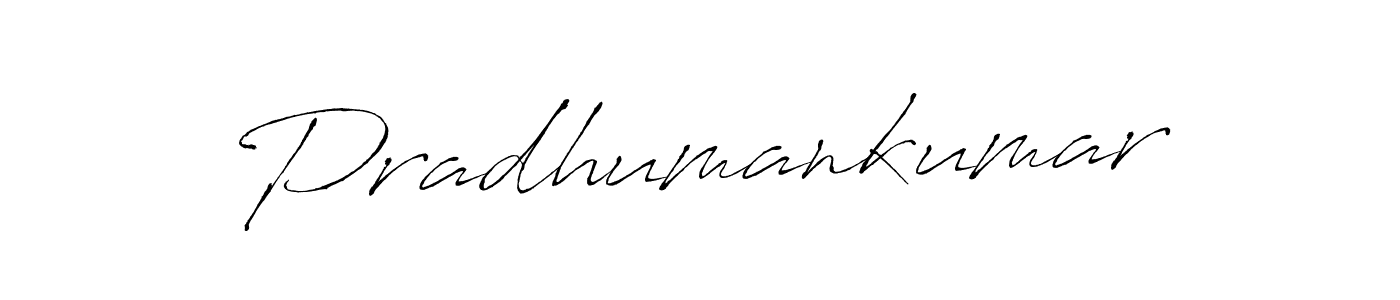 Design your own signature with our free online signature maker. With this signature software, you can create a handwritten (Antro_Vectra) signature for name Pradhumankumar. Pradhumankumar signature style 6 images and pictures png