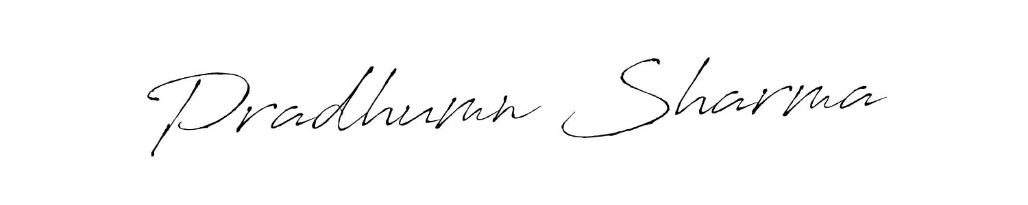 Design your own signature with our free online signature maker. With this signature software, you can create a handwritten (Antro_Vectra) signature for name Pradhumn Sharma. Pradhumn Sharma signature style 6 images and pictures png