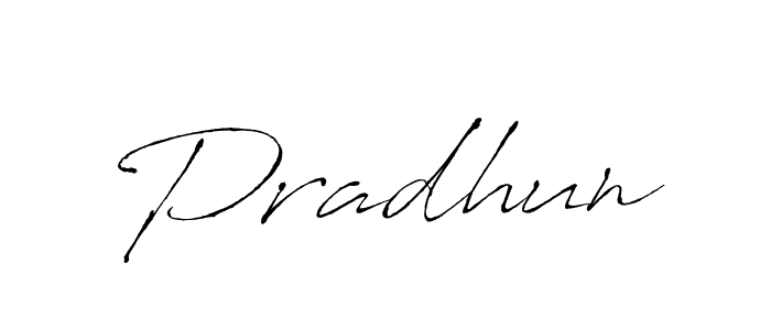 Design your own signature with our free online signature maker. With this signature software, you can create a handwritten (Antro_Vectra) signature for name Pradhun. Pradhun signature style 6 images and pictures png