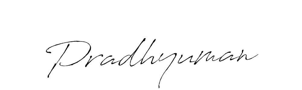 How to make Pradhyuman name signature. Use Antro_Vectra style for creating short signs online. This is the latest handwritten sign. Pradhyuman signature style 6 images and pictures png