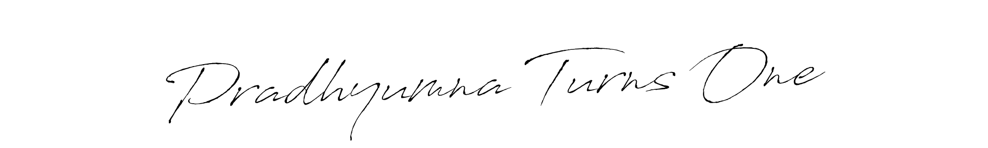 Use a signature maker to create a handwritten signature online. With this signature software, you can design (Antro_Vectra) your own signature for name Pradhyumna Turns One. Pradhyumna Turns One signature style 6 images and pictures png