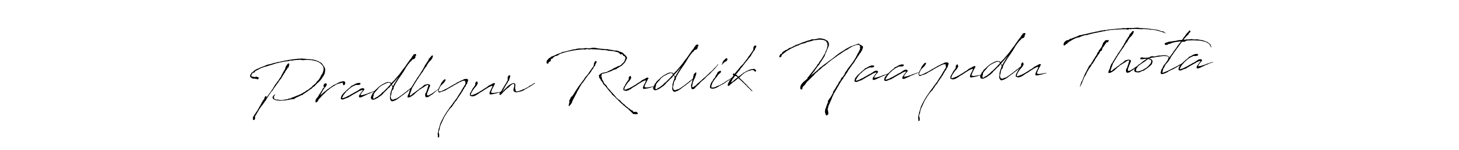 Make a beautiful signature design for name Pradhyun Rudvik Naayudu Thota. Use this online signature maker to create a handwritten signature for free. Pradhyun Rudvik Naayudu Thota signature style 6 images and pictures png