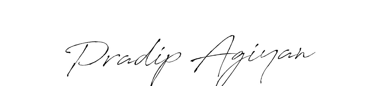 Create a beautiful signature design for name Pradip Agiyan. With this signature (Antro_Vectra) fonts, you can make a handwritten signature for free. Pradip Agiyan signature style 6 images and pictures png