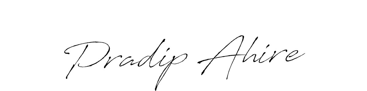 Also we have Pradip Ahire name is the best signature style. Create professional handwritten signature collection using Antro_Vectra autograph style. Pradip Ahire signature style 6 images and pictures png