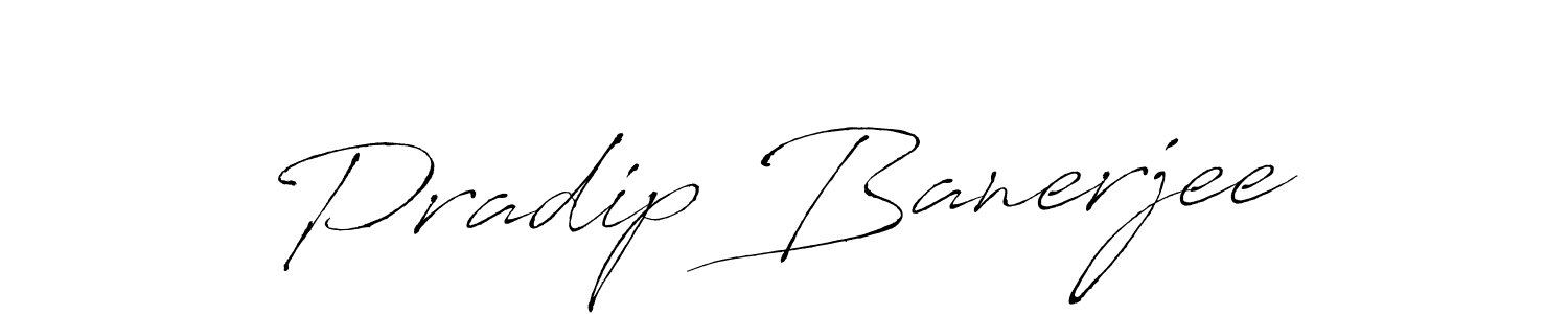 Antro_Vectra is a professional signature style that is perfect for those who want to add a touch of class to their signature. It is also a great choice for those who want to make their signature more unique. Get Pradip Banerjee name to fancy signature for free. Pradip Banerjee signature style 6 images and pictures png
