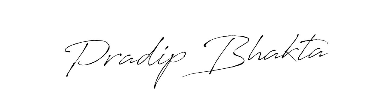 How to make Pradip Bhakta signature? Antro_Vectra is a professional autograph style. Create handwritten signature for Pradip Bhakta name. Pradip Bhakta signature style 6 images and pictures png