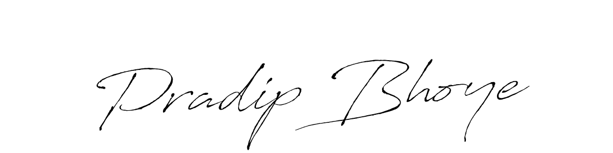 Use a signature maker to create a handwritten signature online. With this signature software, you can design (Antro_Vectra) your own signature for name Pradip Bhoye. Pradip Bhoye signature style 6 images and pictures png