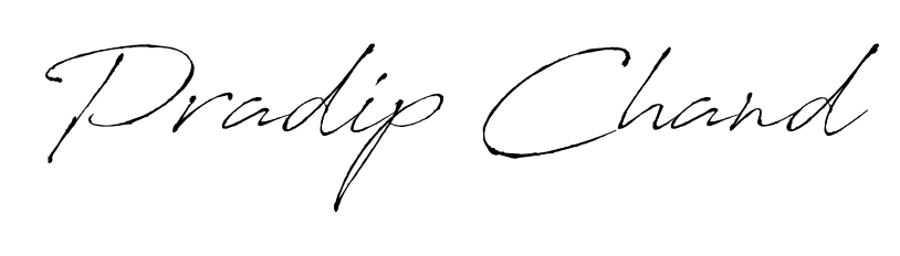 Stand out with a creative autograph for Pradip Chand. The Antro_Vectra styling blends modern aesthetics with classic signature flourishes. Pradip Chand signature style 6 images and pictures png
