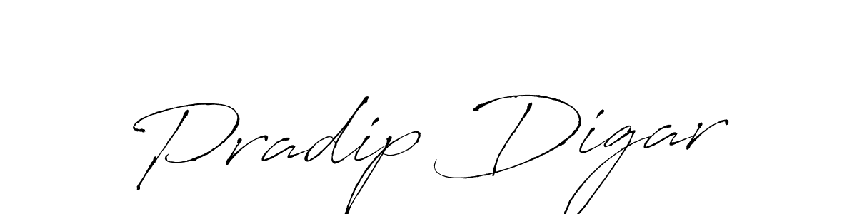 Design your own signature with our free online signature maker. With this signature software, you can create a handwritten (Antro_Vectra) signature for name Pradip Digar. Pradip Digar signature style 6 images and pictures png