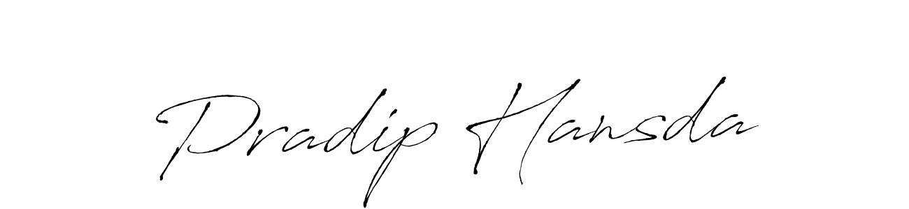 You should practise on your own different ways (Antro_Vectra) to write your name (Pradip Hansda) in signature. don't let someone else do it for you. Pradip Hansda signature style 6 images and pictures png