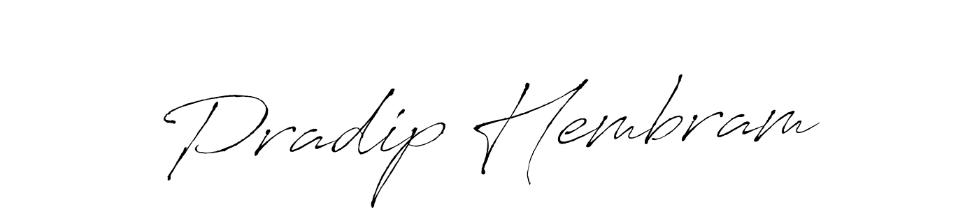 How to make Pradip Hembram signature? Antro_Vectra is a professional autograph style. Create handwritten signature for Pradip Hembram name. Pradip Hembram signature style 6 images and pictures png