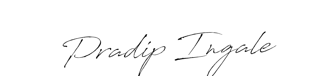 How to make Pradip Ingale name signature. Use Antro_Vectra style for creating short signs online. This is the latest handwritten sign. Pradip Ingale signature style 6 images and pictures png