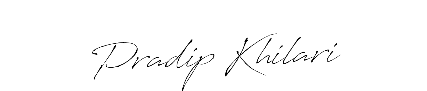 Antro_Vectra is a professional signature style that is perfect for those who want to add a touch of class to their signature. It is also a great choice for those who want to make their signature more unique. Get Pradip Khilari name to fancy signature for free. Pradip Khilari signature style 6 images and pictures png