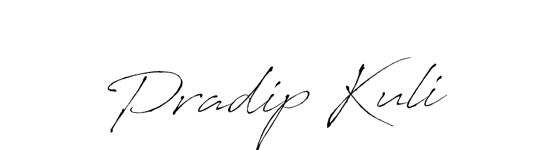 Also we have Pradip Kuli name is the best signature style. Create professional handwritten signature collection using Antro_Vectra autograph style. Pradip Kuli signature style 6 images and pictures png