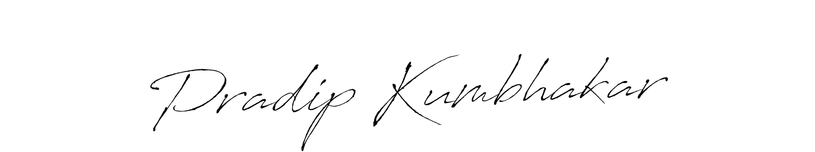 Antro_Vectra is a professional signature style that is perfect for those who want to add a touch of class to their signature. It is also a great choice for those who want to make their signature more unique. Get Pradip Kumbhakar name to fancy signature for free. Pradip Kumbhakar signature style 6 images and pictures png