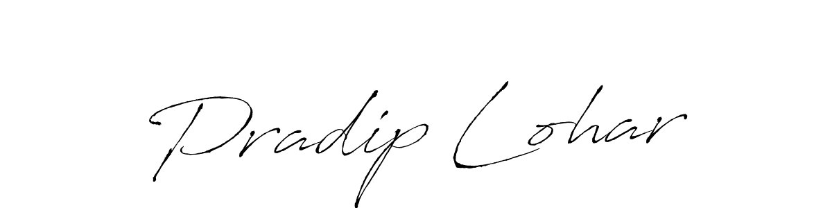 Create a beautiful signature design for name Pradip Lohar. With this signature (Antro_Vectra) fonts, you can make a handwritten signature for free. Pradip Lohar signature style 6 images and pictures png