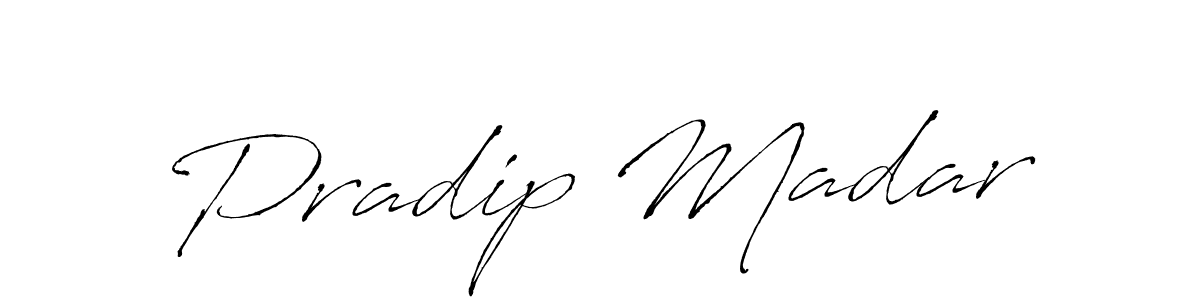 Pradip Madar stylish signature style. Best Handwritten Sign (Antro_Vectra) for my name. Handwritten Signature Collection Ideas for my name Pradip Madar. Pradip Madar signature style 6 images and pictures png