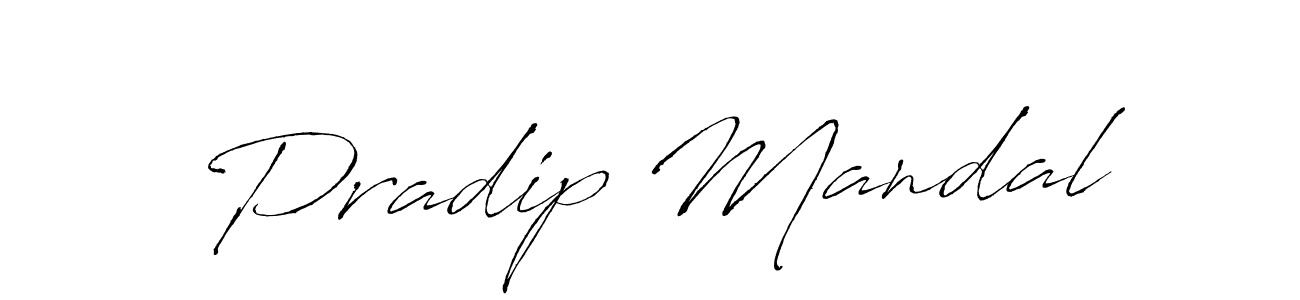 Design your own signature with our free online signature maker. With this signature software, you can create a handwritten (Antro_Vectra) signature for name Pradip Mandal. Pradip Mandal signature style 6 images and pictures png