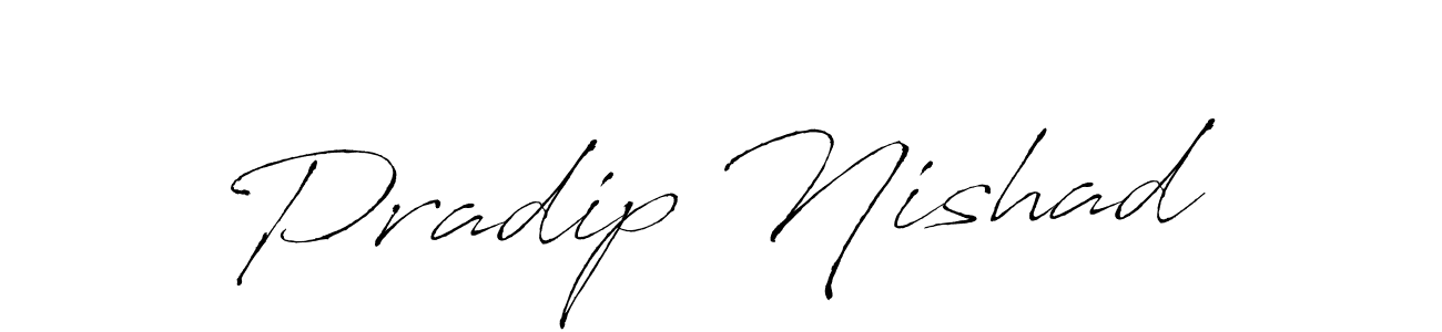 How to make Pradip Nishad signature? Antro_Vectra is a professional autograph style. Create handwritten signature for Pradip Nishad name. Pradip Nishad signature style 6 images and pictures png