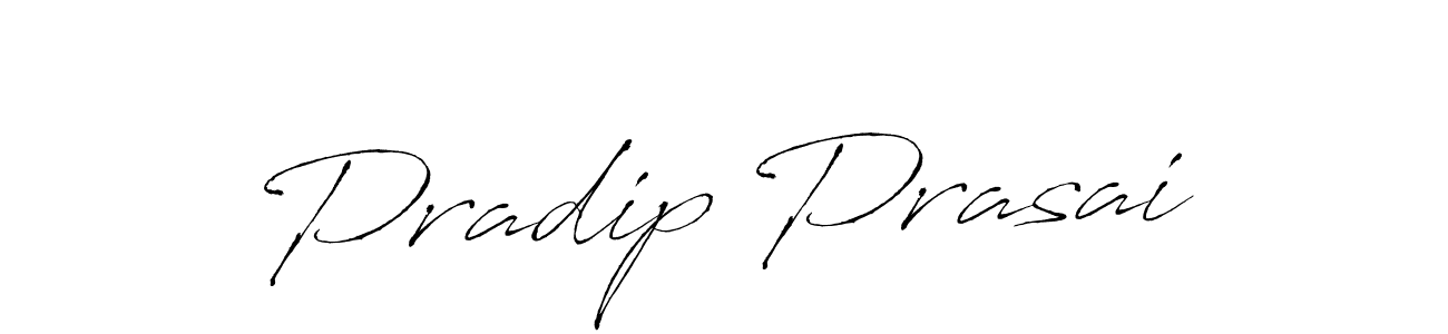 Create a beautiful signature design for name Pradip Prasai. With this signature (Antro_Vectra) fonts, you can make a handwritten signature for free. Pradip Prasai signature style 6 images and pictures png