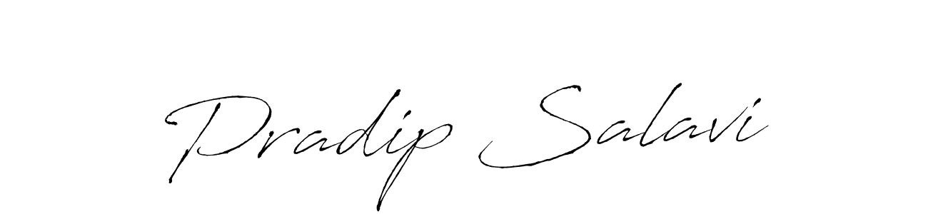 Create a beautiful signature design for name Pradip Salavi. With this signature (Antro_Vectra) fonts, you can make a handwritten signature for free. Pradip Salavi signature style 6 images and pictures png