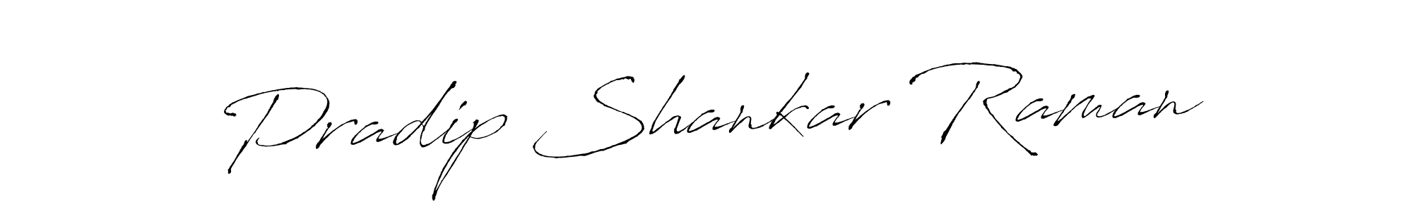 Create a beautiful signature design for name Pradip Shankar Raman. With this signature (Antro_Vectra) fonts, you can make a handwritten signature for free. Pradip Shankar Raman signature style 6 images and pictures png