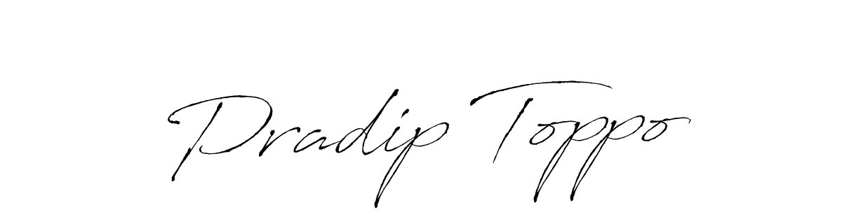 Also You can easily find your signature by using the search form. We will create Pradip Toppo name handwritten signature images for you free of cost using Antro_Vectra sign style. Pradip Toppo signature style 6 images and pictures png